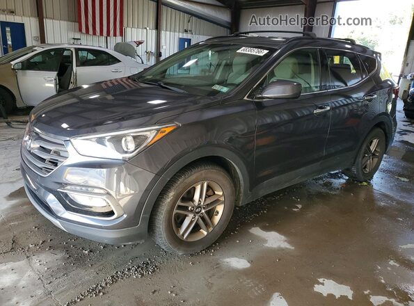 5XYZUDLB5HG489467 2017 HYUNDAI SANTA Серый Задняя левая четверть