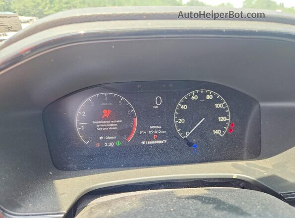 7FARS4H21PE018649 2023 HONDA CR-V Blue Instrument cluster view