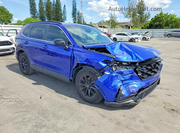 7FARS5H59RE022967 2024 HONDA CR-V Синий Передняя правая четверть