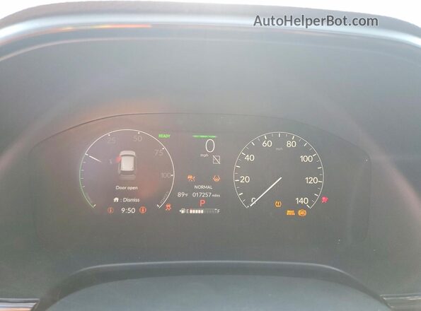 7FARS6H89SE080566 2025 HONDA CR-V Blue Instrument cluster view