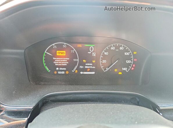7FARS6H94RE077688 2024 HONDA CR-V Black Instrument cluster view