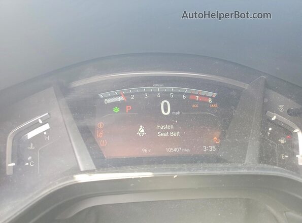7FARW1H75ME023895 2021 HONDA CR-V Blue Вид щитка приладів