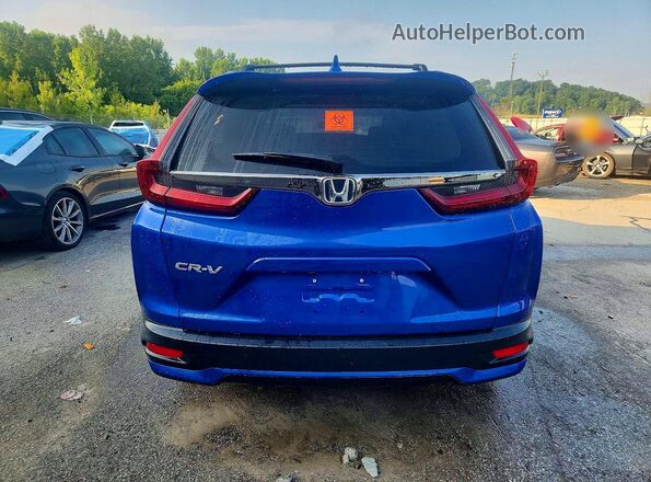 7FARW1H82NE011830 2022 HONDA CR-V Blue Вид ззаду