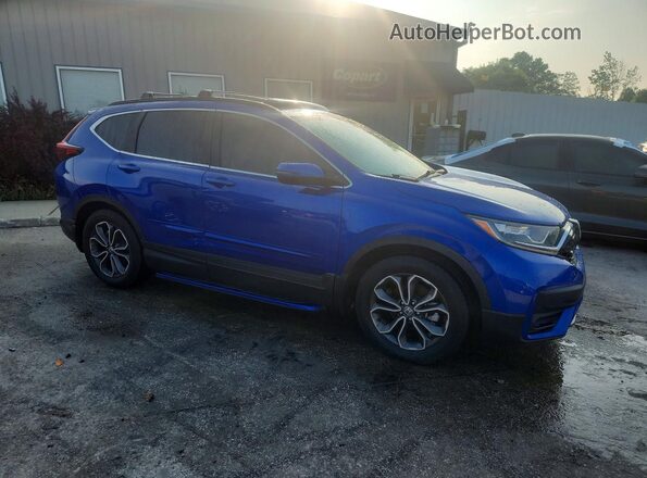 7FARW1H82NE011830 2022 HONDA CR-V Blue Передня права чверть