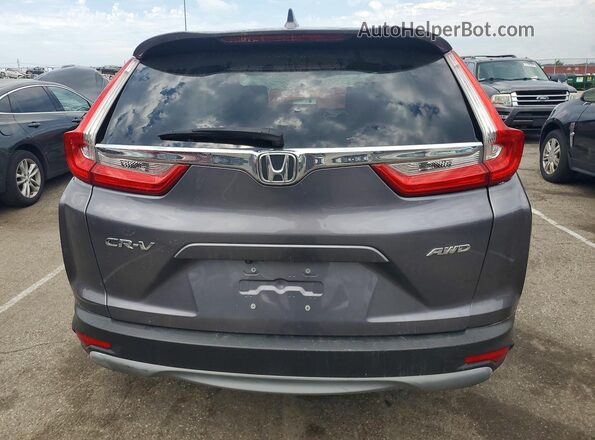 7FARW2H54KE013389 2019 HONDA CR-V Gray Rear view