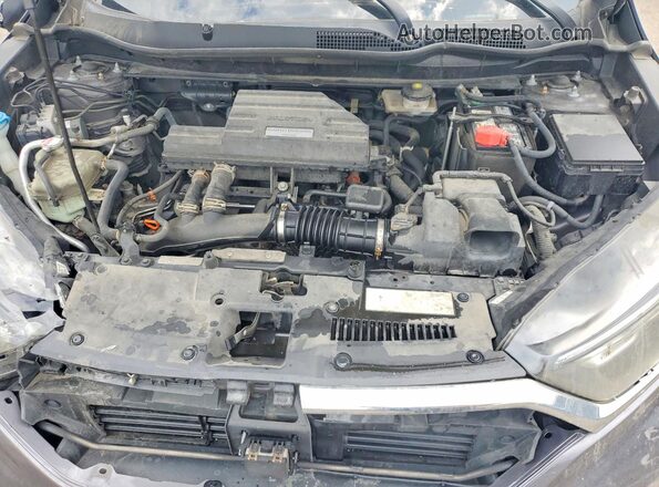 7FARW2H54KE013389 2019 HONDA CR-V Gray Engine compartment view