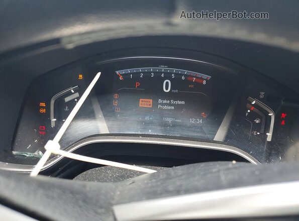 7FARW2H54KE013389 2019 HONDA CR-V Gray Instrument cluster view