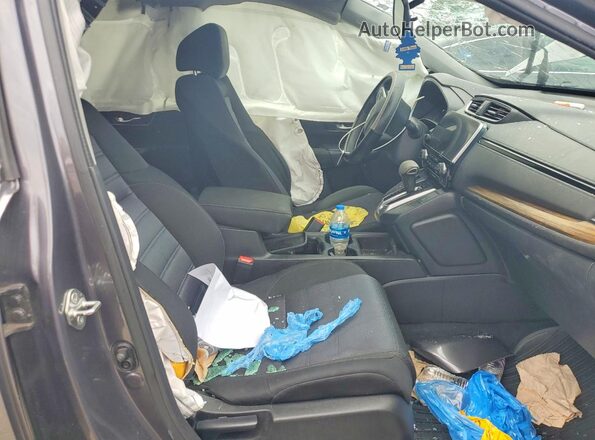 7FARW2H54KE013389 2019 HONDA CR-V Gray Front interior view