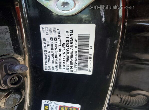 7FARW2H5XJE084286 2018 HONDA CR-V Green VIN կոդի պիտակի տեսք