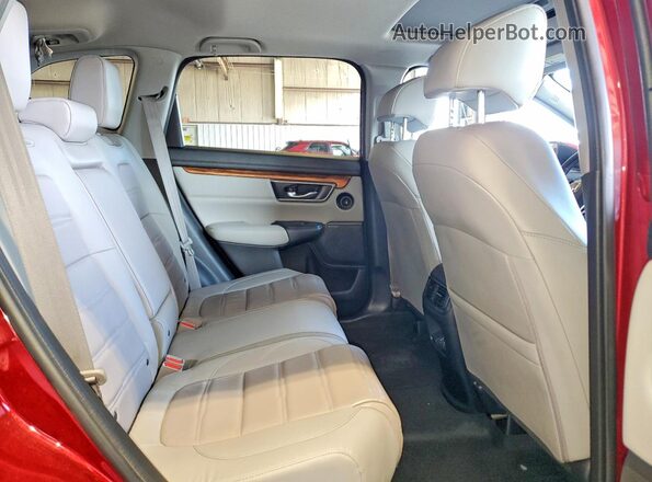 7FARW2H80NE002680 2022 HONDA CR-V Burgundy Rear interior view