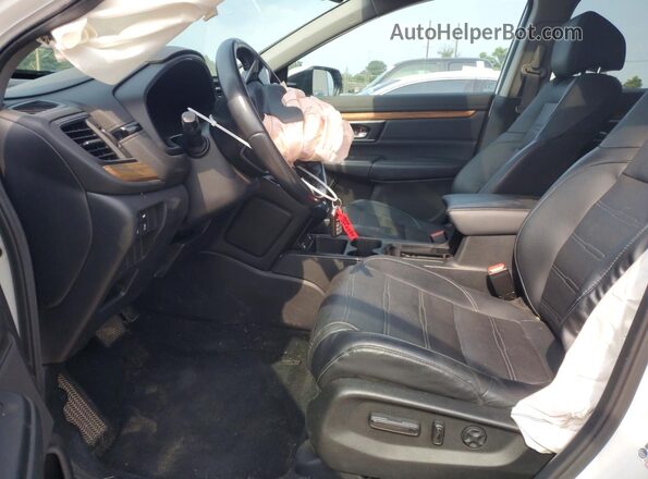 7FARW2H80NE016921 2022 HONDA CR-V Белый Вид салона спереди