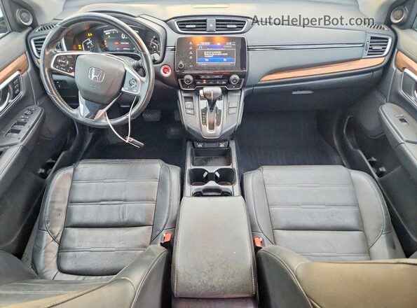 7FARW2H85ME000681 2021 HONDA CR-V Синий Вид панели приборов