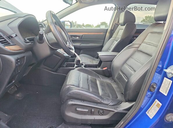 7FARW2H85ME000681 2021 HONDA CR-V Синий Вид салона спереди