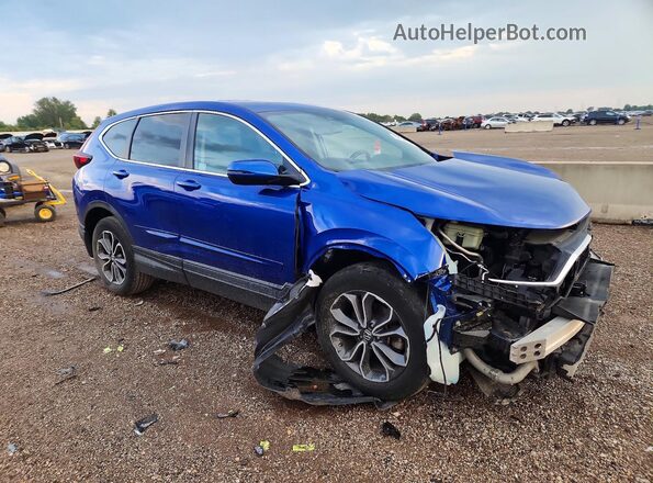 7FARW2H85ME000681 2021 HONDA CR-V Синий Передняя правая четверть
