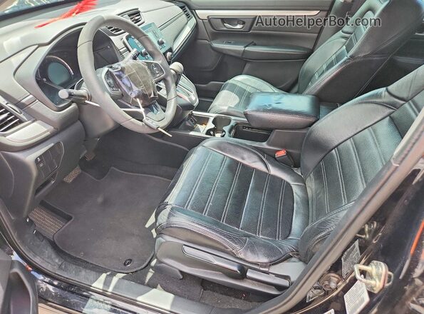 7FARW5H36HE000751 2017 HONDA CR-V Черный Вид салона спереди