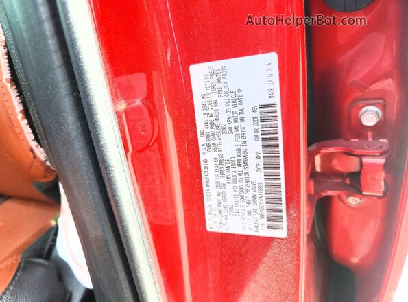 7MMVABEY0PN118608 2023 MAZDA CX-5 Red VIN կոդի պիտակի տեսք