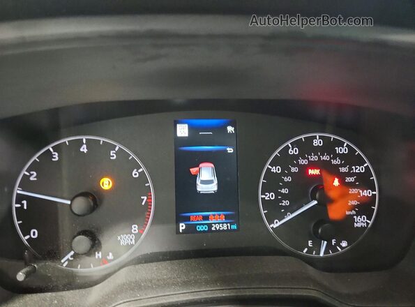 7MUBAABGXPV054036 2023 TOYOTA COROLLA Gray Вид щитка приладів