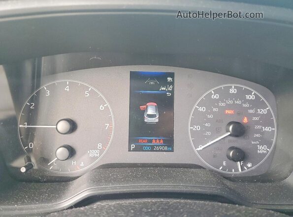 7MUCAAAG6PV065735 2023 TOYOTA COROLLA Silver ხელსაწყოთა პანელის ხედი