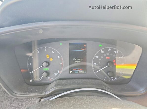 7MUFBABG6RV018524 2024 TOYOTA COROLLA Серебряный Вид щитка приборов