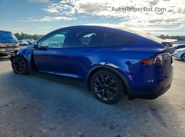 7SAXCAE58NF343862 2022 TESLA MODEL Blue Tył lewy
