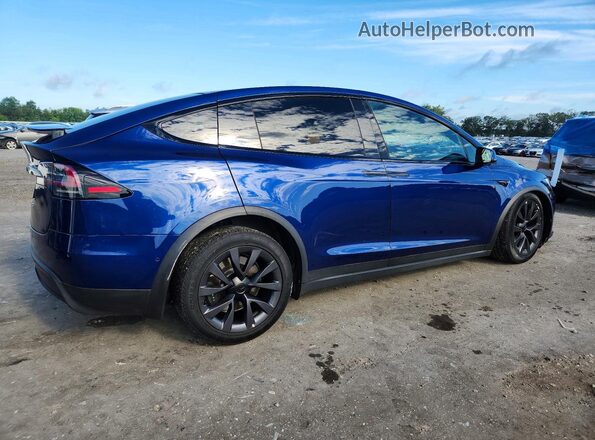 7SAXCAE58NF343862 2022 TESLA MODEL Blue Tył prawy