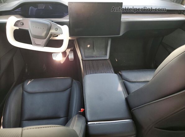7SAXCBE50NF329007 2022 TESLA MODEL White წინა პანელის ხედი