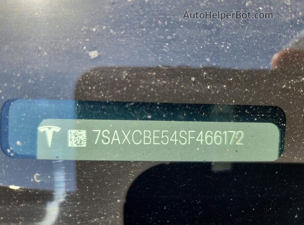 7SAXCBE54SF466172 2025 TESLA MODEL Gray Vista del compartimento del motor