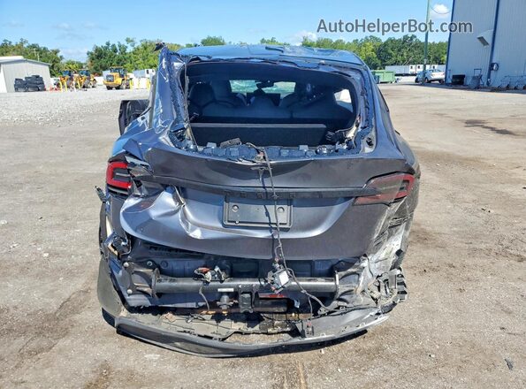 7SAXCDE58NF363837 2022 TESLA MODEL Gray Вид ззаду