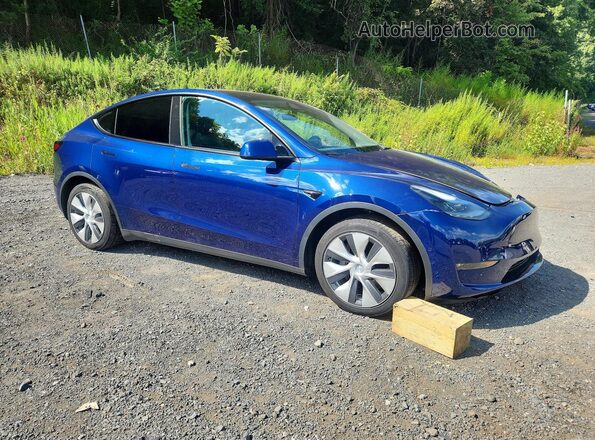7SAYGAEE1NF533270 2022 TESLA MODEL Синий Передняя правая четверть