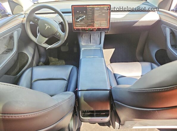 7SAYGAEE1NF533270 2022 TESLA MODEL Синий Вид панели приборов