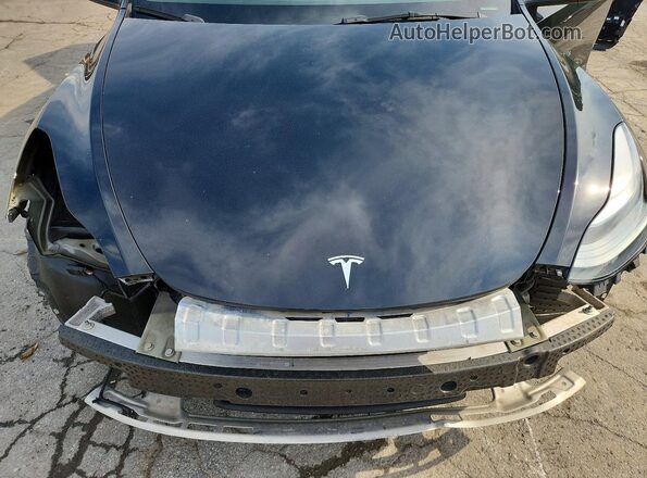 7SAYGAEE1NF536105 2022 TESLA MODEL Black უკანა სალონის ხედი