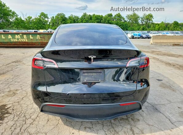 7SAYGAEE1NF536105 2022 TESLA MODEL Black უკანა ხედი