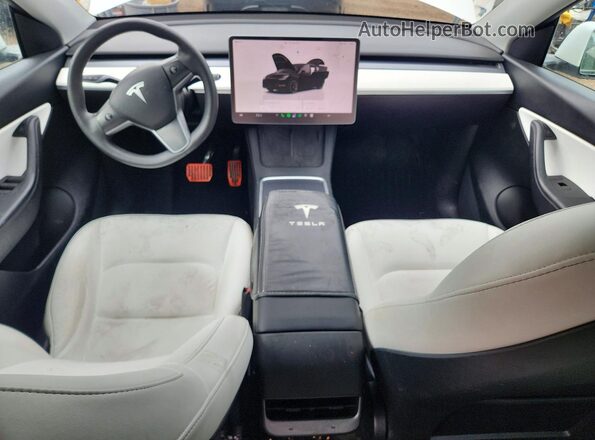 7SAYGAEE2NF359547 2022 TESLA MODEL White Вид панелі приладів
