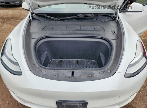 7SAYGAEE2NF359547 2022 TESLA MODEL White Вид задньої частини салону