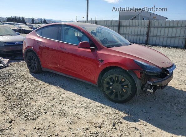 7SAYGAEE3NF546408 2022 TESLA MODEL Красный Передняя правая четверть