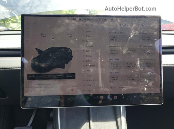 7SAYGAEE4TF610310 2026 TESLA MODEL Черный Вид щитка приборов