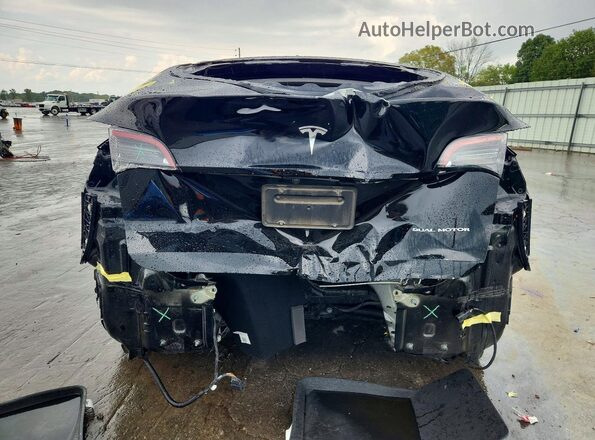 7SAYGAEE6NF364198 2022 TESLA MODEL Black Вид ззаду