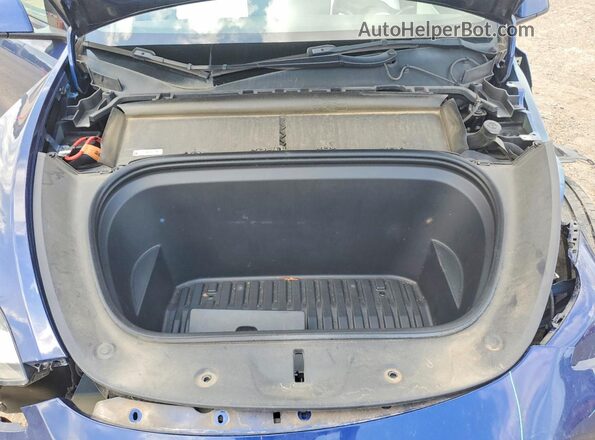 7SAYGAEE6NF426201 2022 TESLA MODEL Blue Widok wnętrza z tyłu
