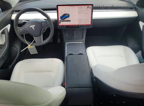 7SAYGAEE6NF426201 2022 TESLA MODEL Blue Widok deski rozdzielczej