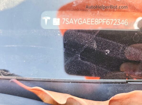 7SAYGAEE8PF672346 2023 TESLA MODEL White Շարժիչի բաժամունքի տեսք