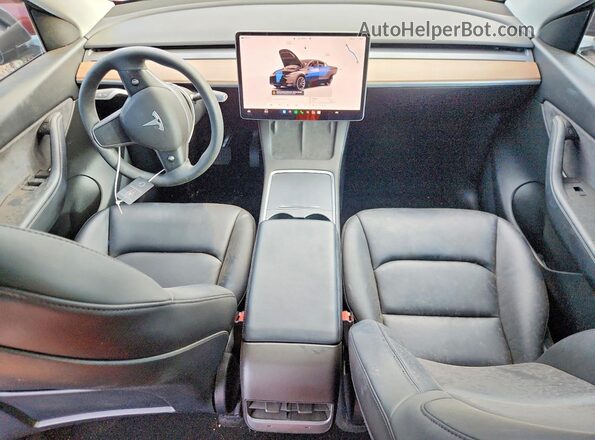 7SAYGAEEXNF391887 2022 TESLA MODEL Черный Вид панели приборов