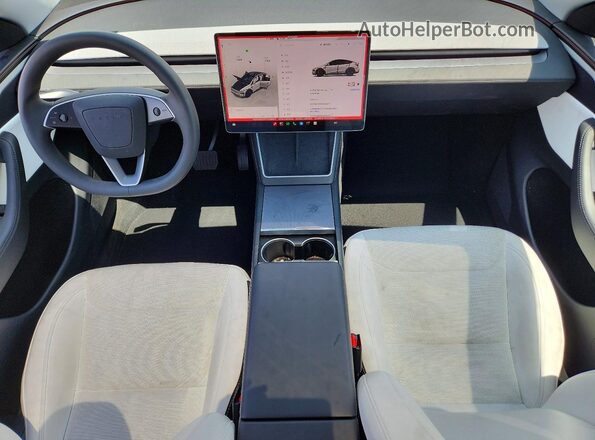 7SAYGDED1TF559017 2026 TESLA MODEL Silver Вид панелі приладів