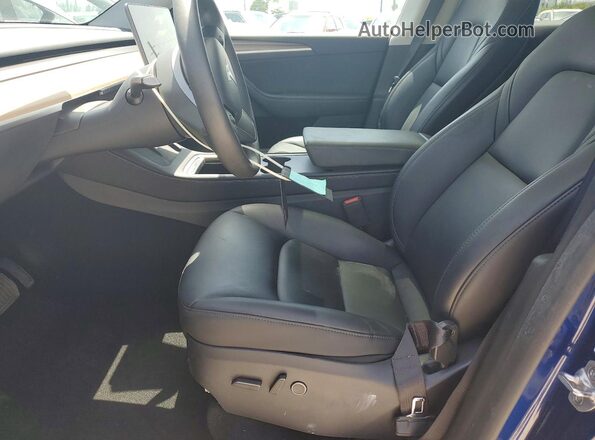 7SAYGDED2SF248906 2025 TESLA MODEL Синий Вид салона спереди