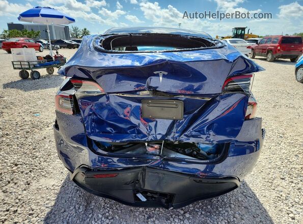 7SAYGDED2SF248906 2025 TESLA MODEL Синий Вид сзади