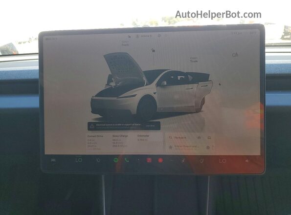 7SAYGDED2TA607492 2026 TESLA MODEL White Vista del cuadro de instrumentos