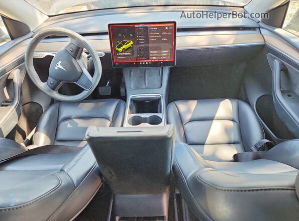 7SAYGDED3PF942270 2023 TESLA MODEL Gray Вид панелі приладів