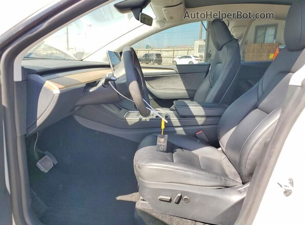 7SAYGDED3PF945007 2023 TESLA MODEL White წინა სალონის ხედი
