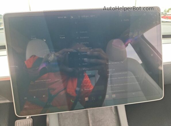 7SAYGDED3RF195255 2024 TESLA MODEL Белый Вид щитка приборов