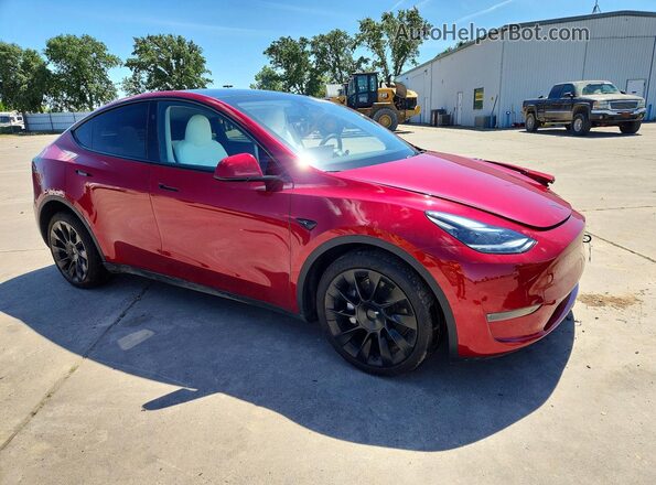 7SAYGDED3SF234979 2025 TESLA MODEL Red წინა მარჯვენა