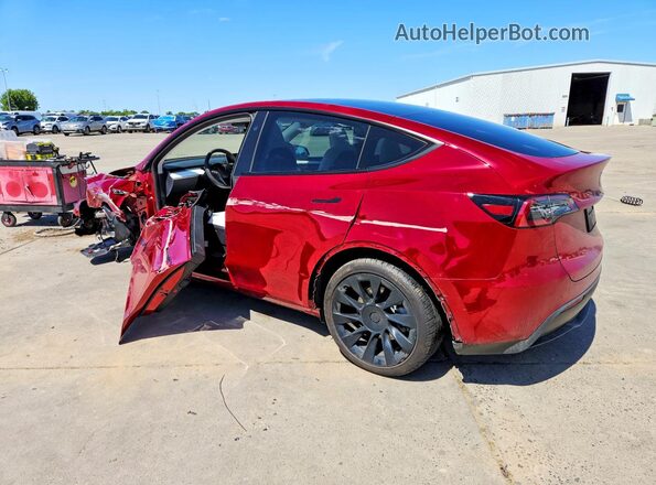 7SAYGDED3SF234979 2025 TESLA MODEL Red უკანა მარცხენა